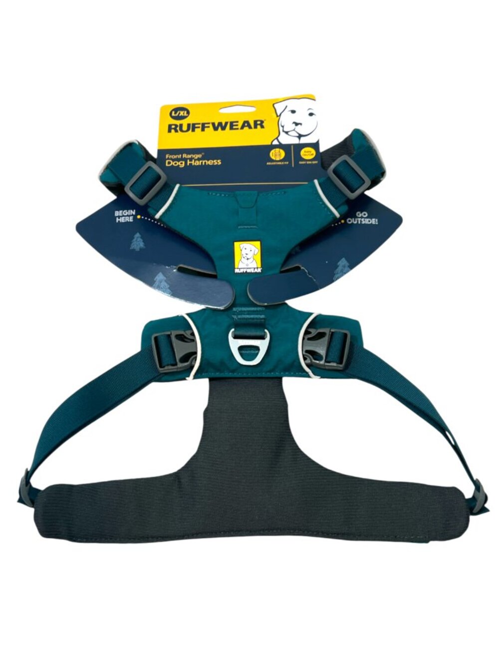 Ruffwear Front Range Harness Tumalo Teal L/XL New